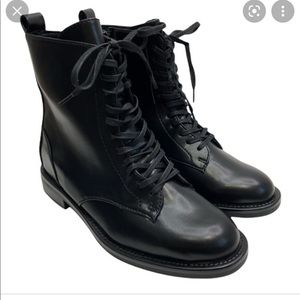 NIB Ann Taylor loft Combat lace up booties